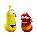 JMHomeDecor Peluche 2Pcs 10Cm Larva Giocattoli di Peluche Insetto Giallo Insetto Rosso Cartoon Larva Giocattoli di Peluche Bambola