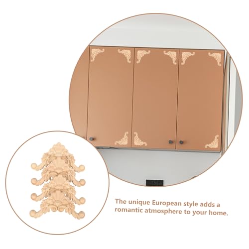 Apliques para muebles de madera PRETYZOOM de roble para reparar armarios 6