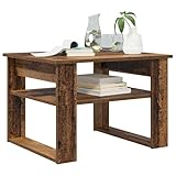 【Table Basse Élégante】 Cette table basse apporte une touche moderne à votre salon, avec sa forme rectangulaire et son matériau en bois d'ingénierie. Pensée pour être centrale, elle offre une grande surface pour vos boissons, livres et objets déco. Son design plaît à tous, des adeptes du minimalisme à ceux qui aiment une déco plus chargée, ce qui la rend polyvalente.