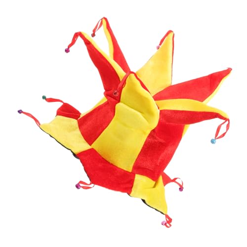 BESPORTBLE Cappello da Clown Bordo Peluche colorato Barra per Cappello Halloween Cappellino Halloween Funny Hat Cappello Clown Cappello Buffo Cappello Mardi Gras Cappello da Circo Tessuto