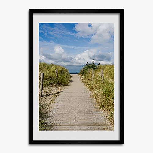 Affiche de plage avec cadre 50x70 cm Tulup pour créer une ambiance marine dans votre salon