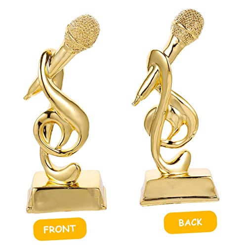 Troféu De Musica Presente Do Grammy Microfone De Mesa Decoração Musical Troféu De Participação Decor