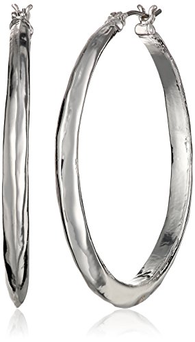 Kenneth Cole New York Shiny Textured Hoop Earrings