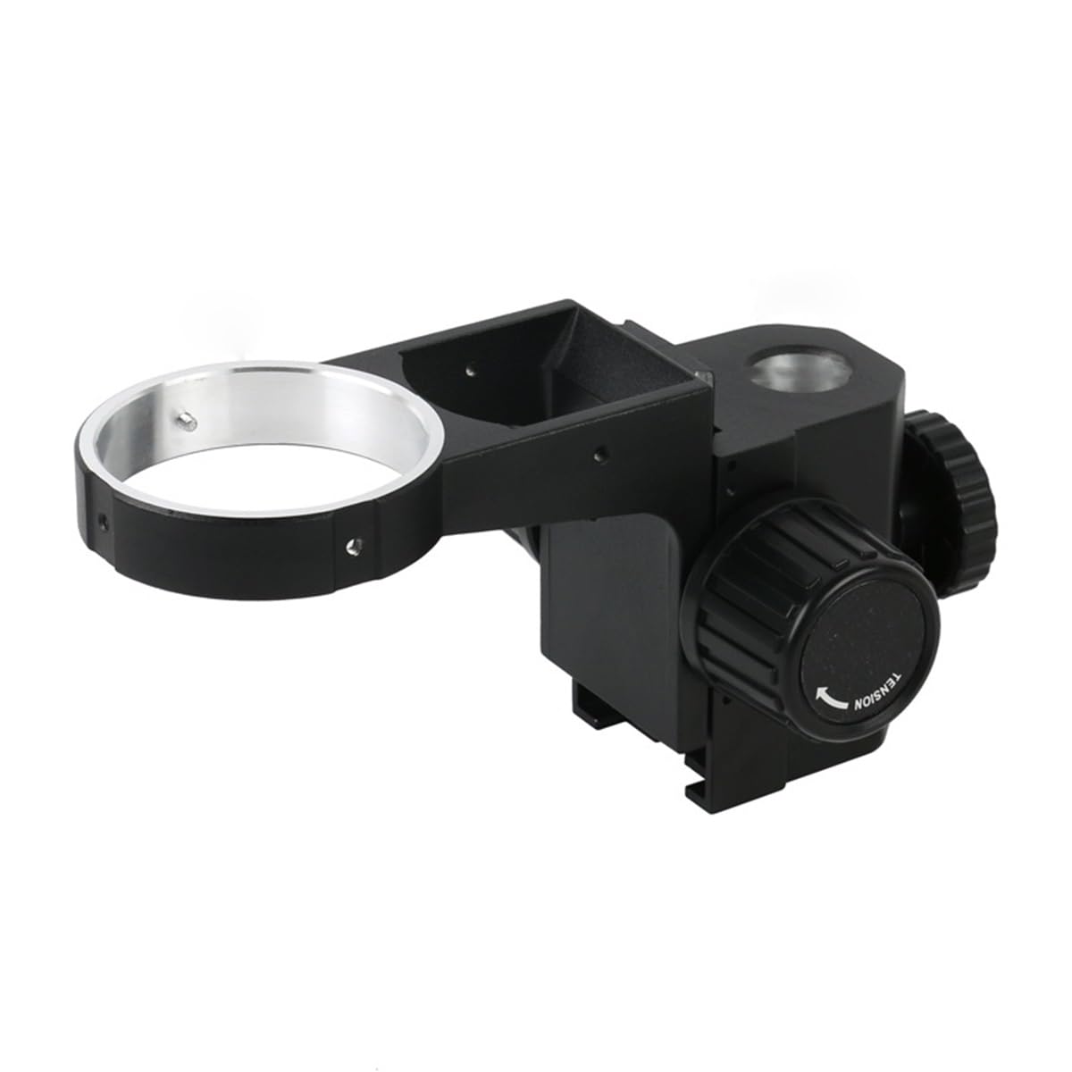 Obserwacja pod mikroskopem Uchwyt mikroskopowy z regulowanym filarem podstawowym 76 mm (76-25 mm czarny)