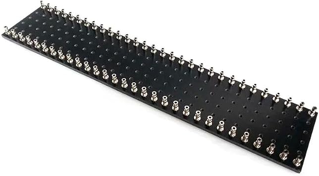1PC 300X60X2mm Black Tinned Copper Turret Guitar AMP TAG Board Strip Board