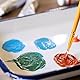 Art Alternatives Metzgertablett Emaille-Metzger-Tablet-Palette, Metall, weiß, 7 x 10.5
