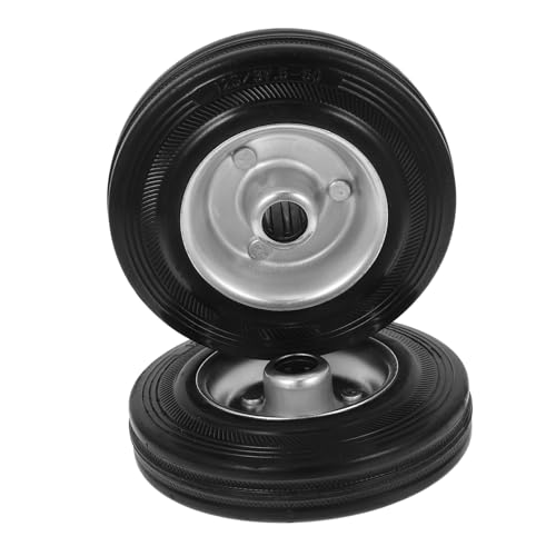 Roues de rechange caoutchouc pivotantes pour portail battant et tondeuse à gazon robuste