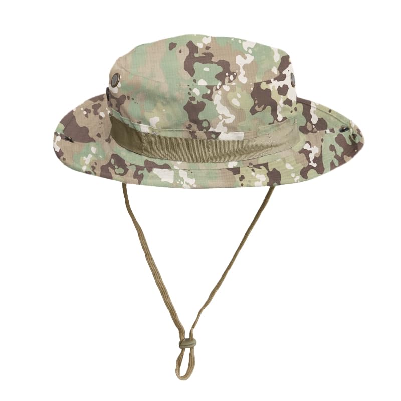 Camo Bucket Hat for Men Women - Outdoor Tactical Sun Wide