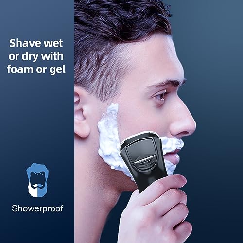 SweetLF Electric Shavers Men, Rotary Razor Cordless Shaver with Precision Trimmer Beard Trimmer Wet & Dry Shaver IPX7 Waterproof & LED Display SWS7105 SweetLF Electric Shavers Men, Rotary Razor Cordless Shaver with Precision Trimmer Beard Trimmer Wet & Dry Shaver IPX7 Waterproof & LED Display SWS7105