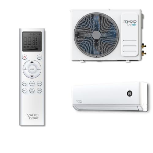 Climatizzatore Dual Split Alastor 9000+9000 BTU Inverter con Pompa di Calore, Gas R32, Classe Energetica A++/A+, 2 Unità Interne e 1 Unità Esterna, Telecomando Incluso