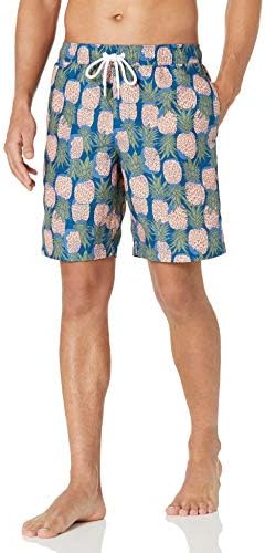 Amazon Essentials Men's 9" Quick-Dry Swim Trunk, Pineapple, Medium