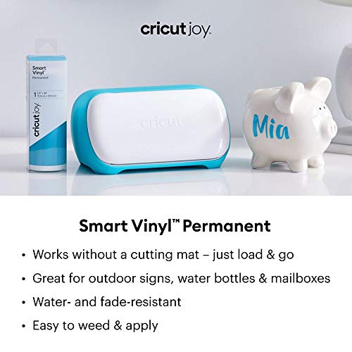 Cricut Joy Smart Permanent Vinyl, Black - 20ft Roll (5.5' x 240'), Glossy Finish - Compatible with Cricut Joy Machine, Matless Cutting for Long cuts (4ft Shapes, 20ft Repeated cuts) by Cricut - Image 2
