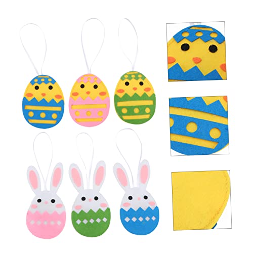 Amosfun 24 Pçs Pingente De Coelho De Feltro Decoração De Acessórios De Coelho Para Coelhos Acessório