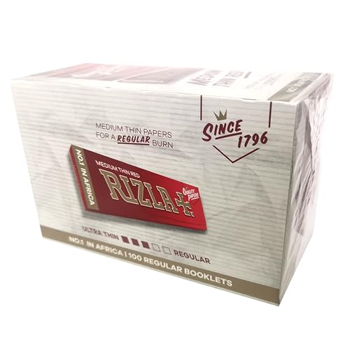 Rizla Red Regular Papers 70mm x 100 - 1 Box