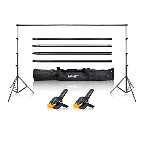 Emart Photo Backdrop Stand, 8.5 x 10Ft Photography Background Stand Support System Kit