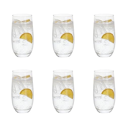 Dartington Crystal Six Highball, Set of 6 | Highball Glasses | 144mm | 46cl | The Six Collection is a Set of Elegant and Functional Glasses Suitable for Both Everyday use and Special Occasions| Gift