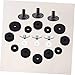 SAFIGLE 42pcs Drum Replacement Washer Kit Non- Felt Pads for Cymbal -friction Accessories for Drum Black