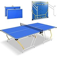 9ft x 5ft SereneLife Foldable Portable Table Tennis Table Set