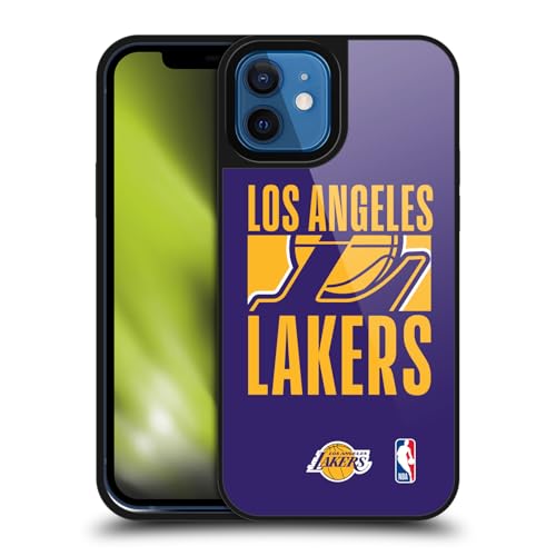 Coque iPhone 12 protection militaire gel antichoc NBA Lakers avec bords surélevés