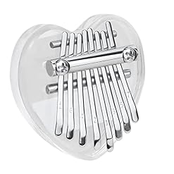 Mini Kalimba 8 Key Kalimba Finger Le Pouce Piano Acrylique Cristal Kalimba Instrument de Coeur - Les Beatles, Paul McCartney, John Lennon, RIngo Starr, George Harrison