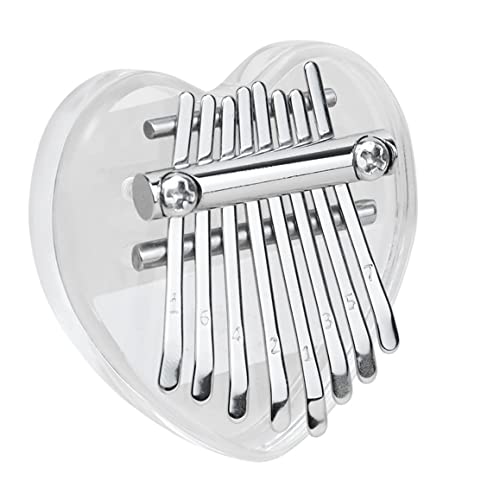 Mini Kalimba 8 Key Kalimba Finger Le Pouce Piano Acrylique Cristal Kalimba Instrument de Coeur - Les Beatles, Paul McCartney, John Lennon, RIngo Starr, George Harrison Mini Kalimba 8 Key Kalimba Finger Le Pouce Piano Acrylique Cristal Kalimba Instrument de Coeur