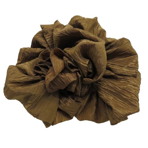 [wyenishiya] プリーツ兵児帯 しわ兵児帯 シワ加工 婦人プリーツ帯 大人の兵児帯 おとな浴衣帯 女性用 obi 帯 ゆかた帯 浴衣帯 メンズ レディース へこおび くしゅくしゅ帯 クシュクシュ帯 (ブラウン)のサムネイル