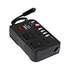 300W Car Power Inverter DC 12V to AC 220V Car Power Inverter 4 USB 4.1A Charging Ports 4 AC Outlets 1 Cigarette Lighter Socket – Durable and Powerful – Black