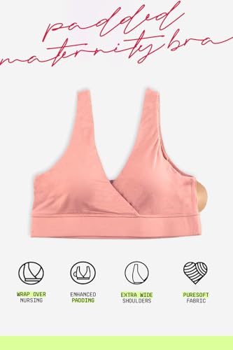 Image of &Circus Padded Maternity Bra | Pull Down Feeding Bra for Women | Padded Bra for Women Slip On | Suitable with Maternity Clothes | PureSoft Micromodal