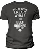 How to Speak Irish - Whale Oil Beef Hooked (Say It Fast) - St Patricks Day Shirt for Men - F/Dk. Heather-Sm