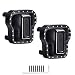 18.4g/Each CrazyHobby Brass Diff Covers Axle Covers for TRX4M TRX4MT K10 High Trail F150 Bronco Defender 1/18 Crawler Car, Front & Rear (Black Gold)