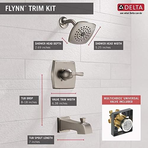 DELTA Flynn Trim Kit Dimensions
