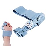 CWED Alluce Valgo Correttore per Entrambi i Piedi, Bottone Regolabile e Angolo 0-45°,Unisex, Separatore per le dita dei piedi per la Correzione dell'alluce Valgo