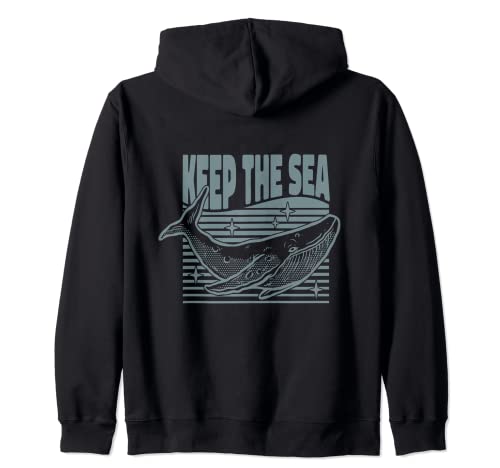 Keep Our Sea Plastic Free, Save The Planet. Earth Day Nature Sudadera con Capucha