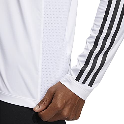 Image of adidas Men's Techfit 3-Stripes Fitted Long Sleeve Top