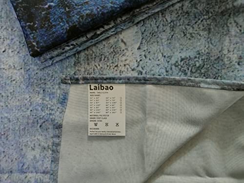 Tablecloths For Rectangle Tables Marble Aqua Teal Waterproof Polyester Table Cloth For Kitchen Dinning Table Washable Table Cover For Parties/Wedding/Picnic 60X120In #TOP4