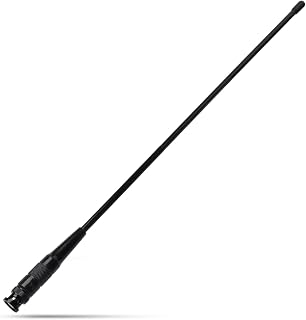 HYS UHF BNC Base HT 15.3inchs Antenna for GMRS Walkie Talkie/Repeater
