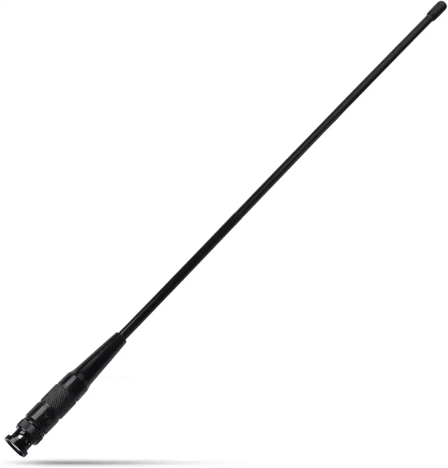 HYS Antena Uhf com Base Bnc de 15,3" para Rádios Walkie-Talkie/Repetidores Gmrs, Antenas Uhf de 462-467 Mhz para Rádios de Comunicação Bidirecional de 460-470 Mhz Como Icom Ic-V9, Motorola Ht440