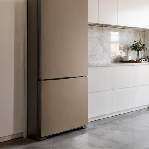 Vinilo para Frigorífico de 70x190 cm Marrón Elegante Resitente e Impermeable 4