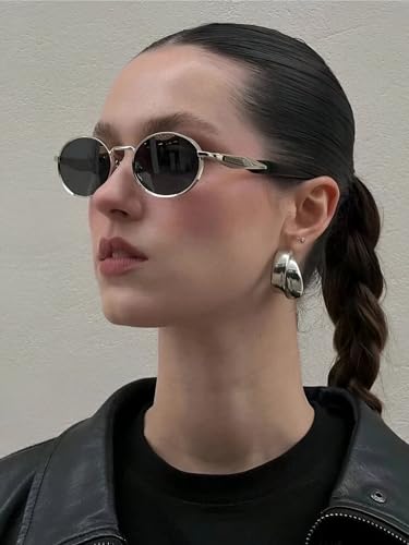 Image of IFLASH Trendy Oval Sunglasses for Women, Stylish Sun Glasses with UV400 Protection, Fashion Accessories Gift