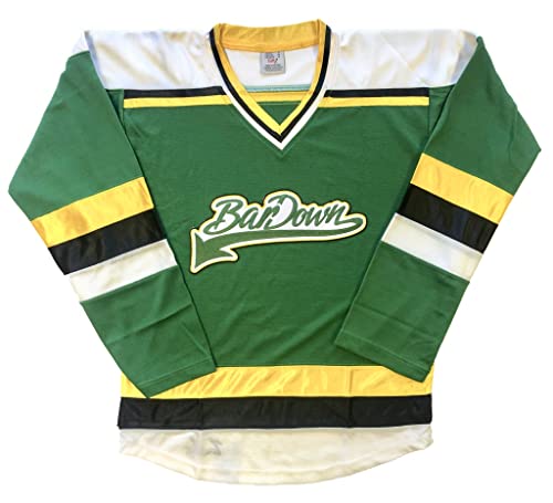Bardown Jerseys - Pro Quality Jerseys; We are Ready to Customize with Names and Numbers (Green, Adult Goalie Cut)