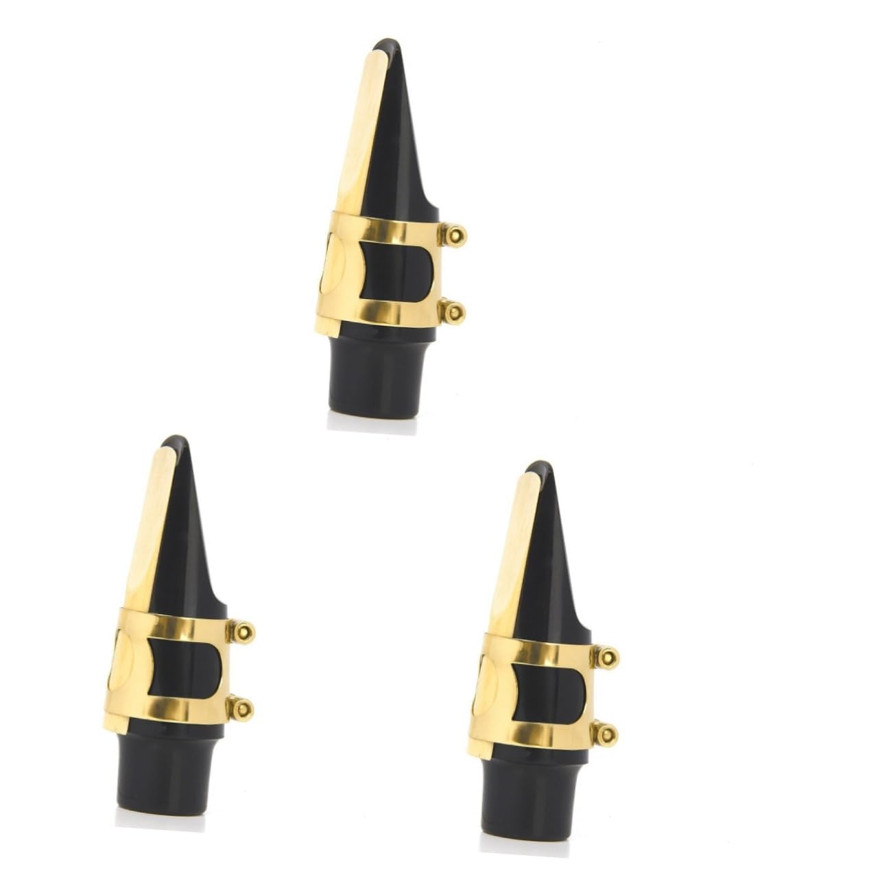 SUPVOX 3pcs Alto Saxphone Reed 2.5 Strength Metal Alto Sax Mouthpiece for Saxophone