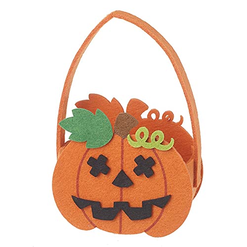 Heaven Sends Children's Felt Pumpkin Halloween Trick or Treat Bag