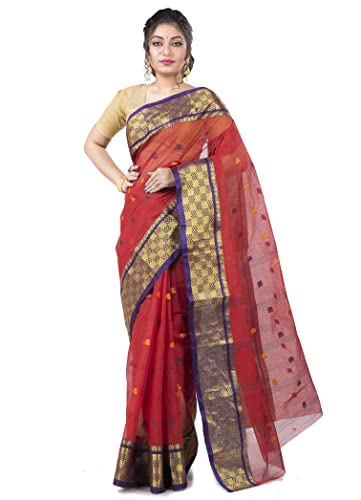 Image of Woven Tangail Pure Cotton Saree