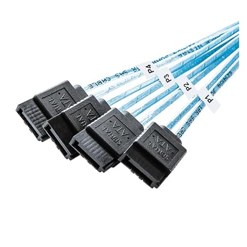 Cable S/AS SFF-8644 a 4 SATA 7Pin 12Gbps 1M miniatura 5