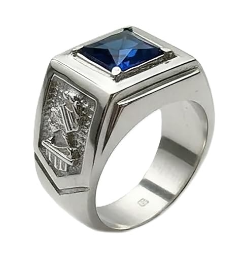 Anel de Formatura em Prata 950, Engenharia Civil, Pedra Azul, 1,3 cm, 10g (27)