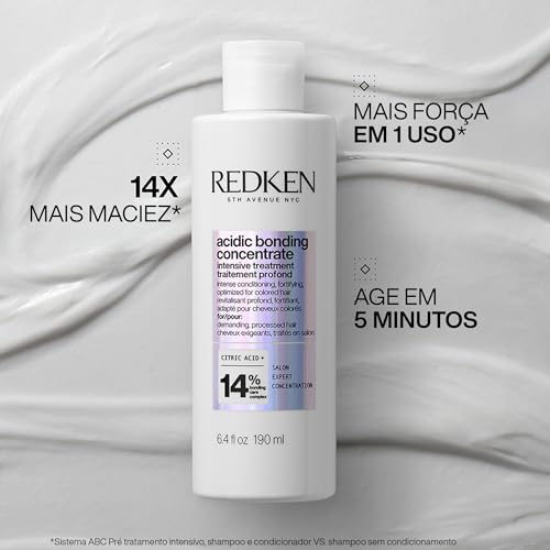 REDKEN Acidic Bonding Concentrate Intensive Pre-Treatment, Repairs Broken Bonds, For Damaged Hair, Bonding Care, 190ml