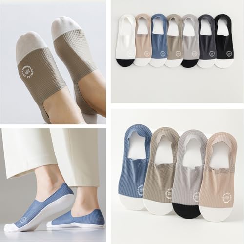 High-End Ice Silk Mesh Socks,Invisible Non-Slip Breathable Ice Silk Sock,Ultra Low Cut Invisible Socks4