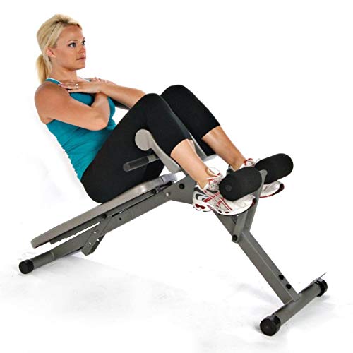 Stamina Ab Hyperextension Bench Pro - Adjustable And Foldable Roman Chair With Smart Workout App For Home Workout - Up To 250 Lbs Weight Capacity #TOP3