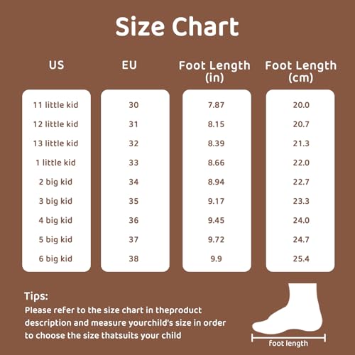 WateLves WateLves Kids Flip Flops Boys Girls Sandals Youth Big Kids Summer Slip on Thong Slide Sandals for Beach Pool Shower(Brown,35)