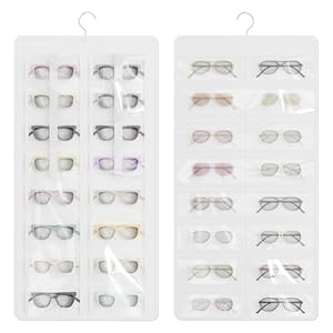 Bosuelife Hängender Sonnenbrillen-Organizer mit 32 Fächern